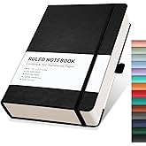RETTACY Journaling Notebooks, A5 Lined Notebook Journal with 320 Numbered Pages, Journals for Writing, Notebooks for Work, 10