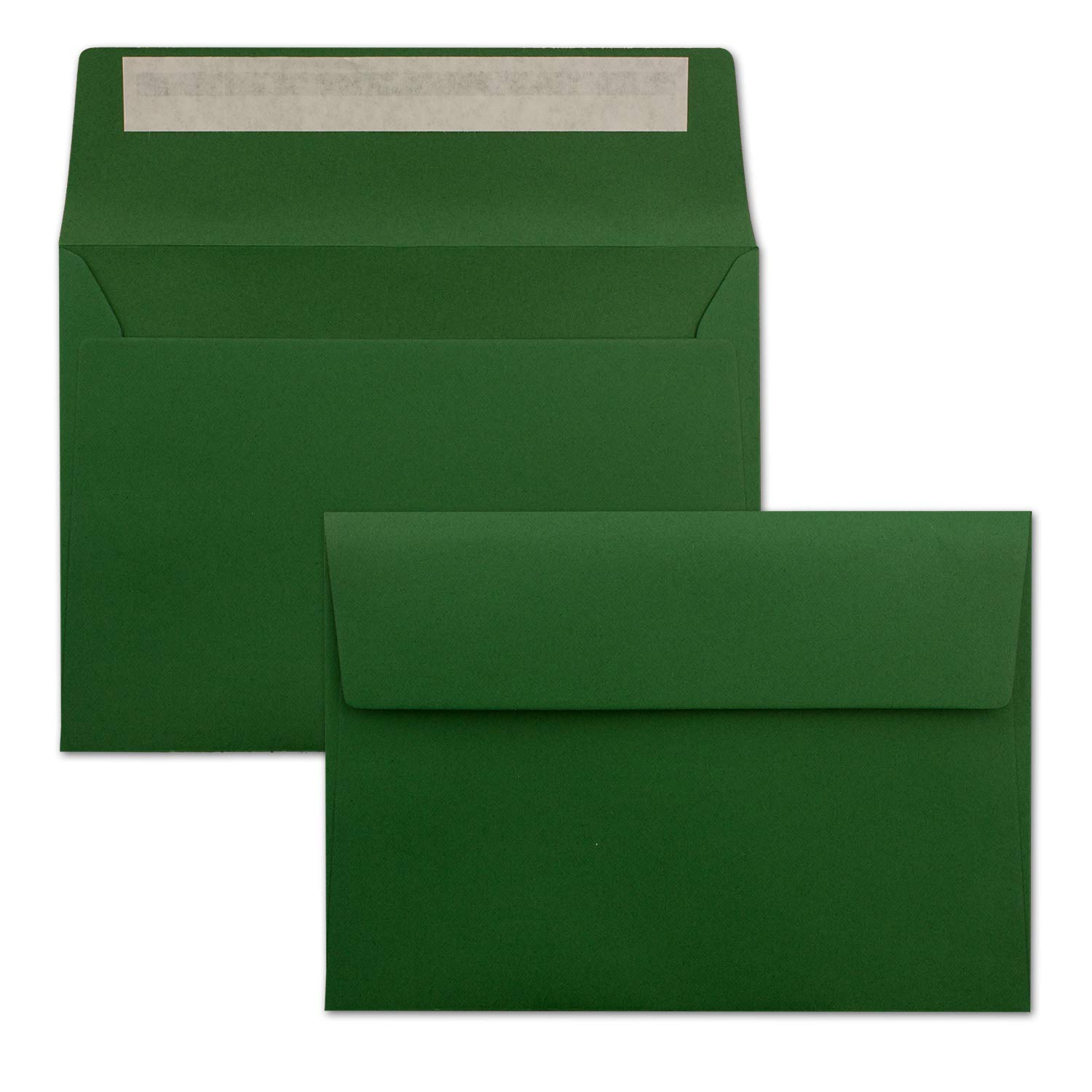 Neuser colourful, self-adhesive C6 envelopes, 162 mm x 114 mm 50 Umschläge dark green — image 1