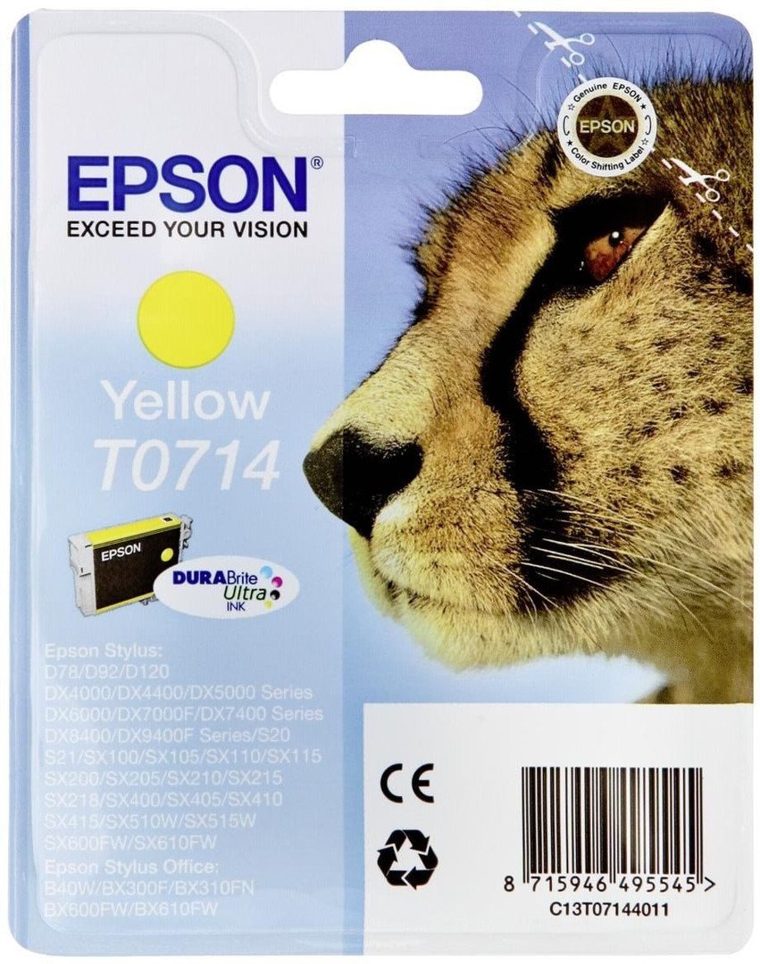 EPSON Cheetah Ink Cartridge for Epson Stylus SX600FW Series - Yellow