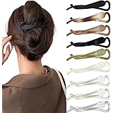 9Pcs Banana Hair Clips French Twist Hair Barrettes Flat Hair Claws Minimalist Ponytail Holder Hairpins Fashion Hair Accessories for Women Girls