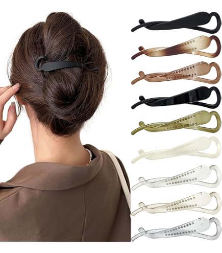 Amazon.com : Parcelona French Twist n Clip Flower, Bow and  display picture 1