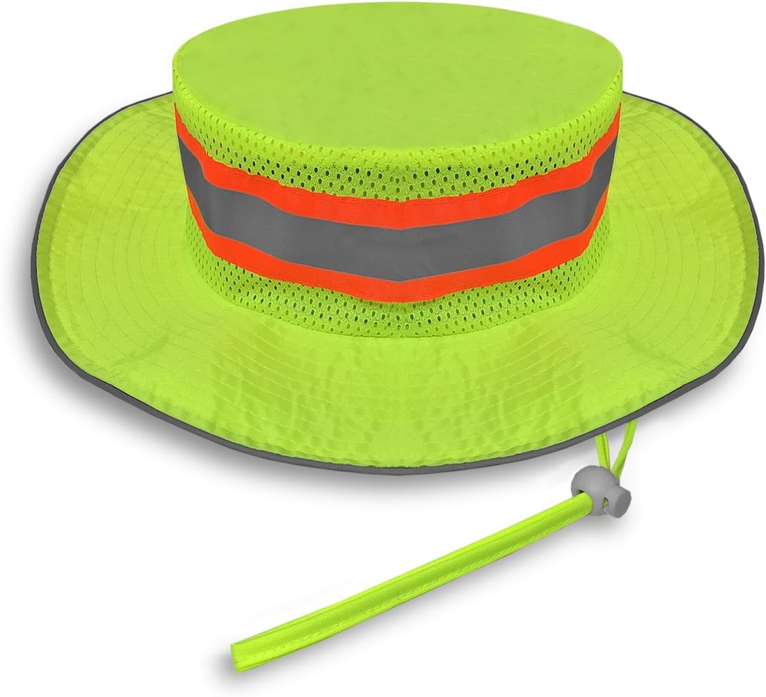 JORESTECH Safety Boonie Hat Reflective High Visibility Yellow/Lime (S)