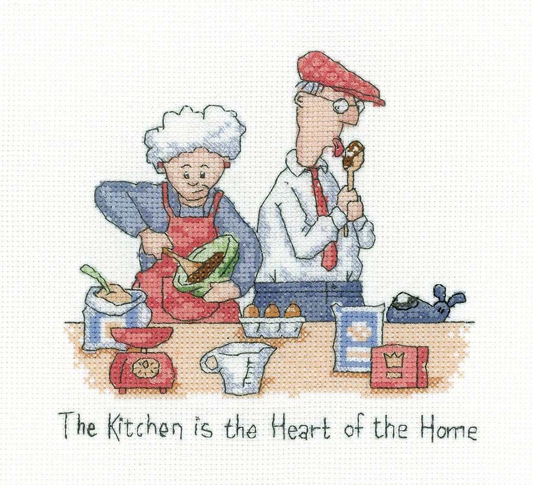 Heritage Crafts Golden Years Cross Stitch Kit - Heart of The Home
