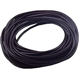 KONMAY Lederband Für Schmuck – 2,0 Mm, Rund, Schwarz, 1 Rolle à 25 Yards (ca. 22 M)