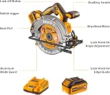 Ingco 20V Cordless Circular Saw 165mm Brushless 5200RPM 55mm Depth CSLI16521 view 3