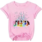 Magical Shirt for Girls 3-10 Y Kids Princess Short Sleeve Cute Vacation Family Tshirt Funny Graphic Outfits Tops
