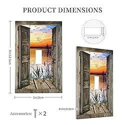 Sunset Beach 1 Gang Light Switch Plate Decorative