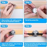 URAQT Cable Clips Holders 20 Pcs Silicone Desk Cable Management Grey view 4