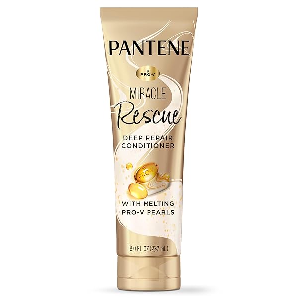 PANTENE MIRACLE RESCUE DEEP CONDITIONER – MELTING PRO-V PEARLS FOR DRY, DAMAGED OR COLOR-TREATED HAIR, SOFTENS AND REPAIRS, 8.0 OZ