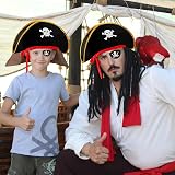 Jc.upin Pirate Hat Eye Patch Costume Set Kids Boys Girls Adults Caribbean view 5