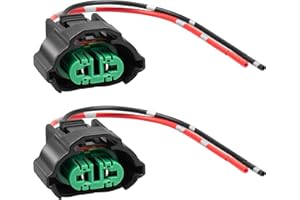 RED WOLF H8 H9 H11 880 881 Female Adapter Wire Connector Replace OEM Headlight Fog Light Wiring Harness Retrofit Pigtail for Toyota GMC Chevy Honda Jeep Ford Dodge Bulb LED Headlamp Universal Fit