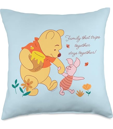 Cojín De Winnie The Pooh – Bordado, De 42x28 Cm, Con Diseño De Piglet, Ideal Para Fans Del Osito