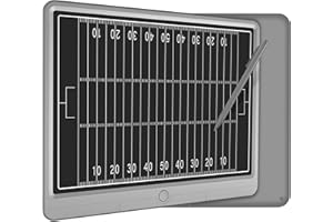 Wicue 15in LCD Electronic Basketball/Baseball/Soccer/Footbal/Hockey/Tennis Coach Board, Digital Strategy Tactic Marker Board with Stylus Pen for Sports Training, Education, Coach Gift
