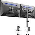VIVO Dual Monitor Desk Mount, Holds 2 Computer Screens up to 30 inches and 22lbs Each, Heavy Duty Fully Adjustable Steel Stan