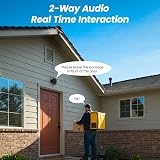 Cinnado Solar Security Camera Outdoor Wireless 2K PIR Night Vision 360 PTZ Black view 5