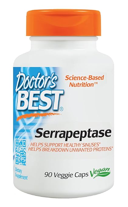 Doctor's Best Best Serrapeptase (40, 000 Units), 90-Count