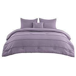 Bedsure Purple Twin Comforter Set - 3 Pieces Pinch