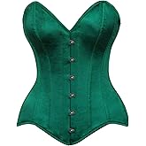 Daisy Corsets Satin Overbust Corset Top for Women. Lingerie, Bustier, and Plus Size. Steel Boned Cincher - Busk and Lacing