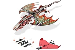 POWERUP 4.0 Dragon Paper Craft Kit. DIY Smartphone-Controlled Dragon Plane. Educational Outdoor STEM Kit for Hobbyists & Tinkerers. DIY Hobby Kit for Teens & Adults