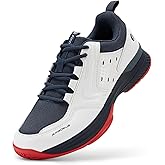 FitVille Tennis Shoes for Men Pickleball Shoes Sneakers | Court Racquetball Athletic Shoes for Racquet Sport | Wide Toe Box & Arch Support