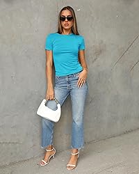 Abardsion Women's Casual Basic Going Out Crop Tops