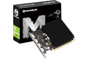 MAXSUN GeForce GT 730 4GB GDDR3 Graphics Card, 4X HDMI, Support 4K@30Hz Video Card, PCI Express 2.0 x8, Silent GPU