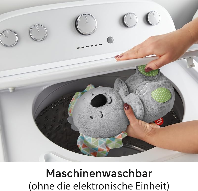 Schlummer-Koala mit Sanfter Musik, Licht & Rhythmischen Atembewegungen, Koala Kuscheltier, Baby Spielzeug, Nachtlicht mit Musik für Babys, Baby Erstausstattung, für Neugeborene 0+, HBP87