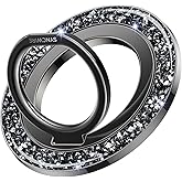 SYNCWIRE Magnetic Phone Ring Holder for MagSafe - Glitter Phone Grip Stand with 360° Rotation Finger Ring Kickstand Blingbling Compatible with iPhone 17 16 15 14 13 12 Pro Max MagSafe Accessories