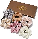 Lolalet Satin Scrunchies 6 Pack Women Girls Big Hair Ties Style C