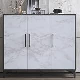 Decoroom Marble Self Adhesive Wallpaper Granite Grey White 90x600cm view 3