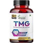 Humming Herbs TMG Supplement Trimethylglycine 500 mg – 90 Vegan Capsules | Microcrystalline Encapsulation for Enhanced Bioavailability | Methyl Donor for Heart, Brain, & Homocysteine Support