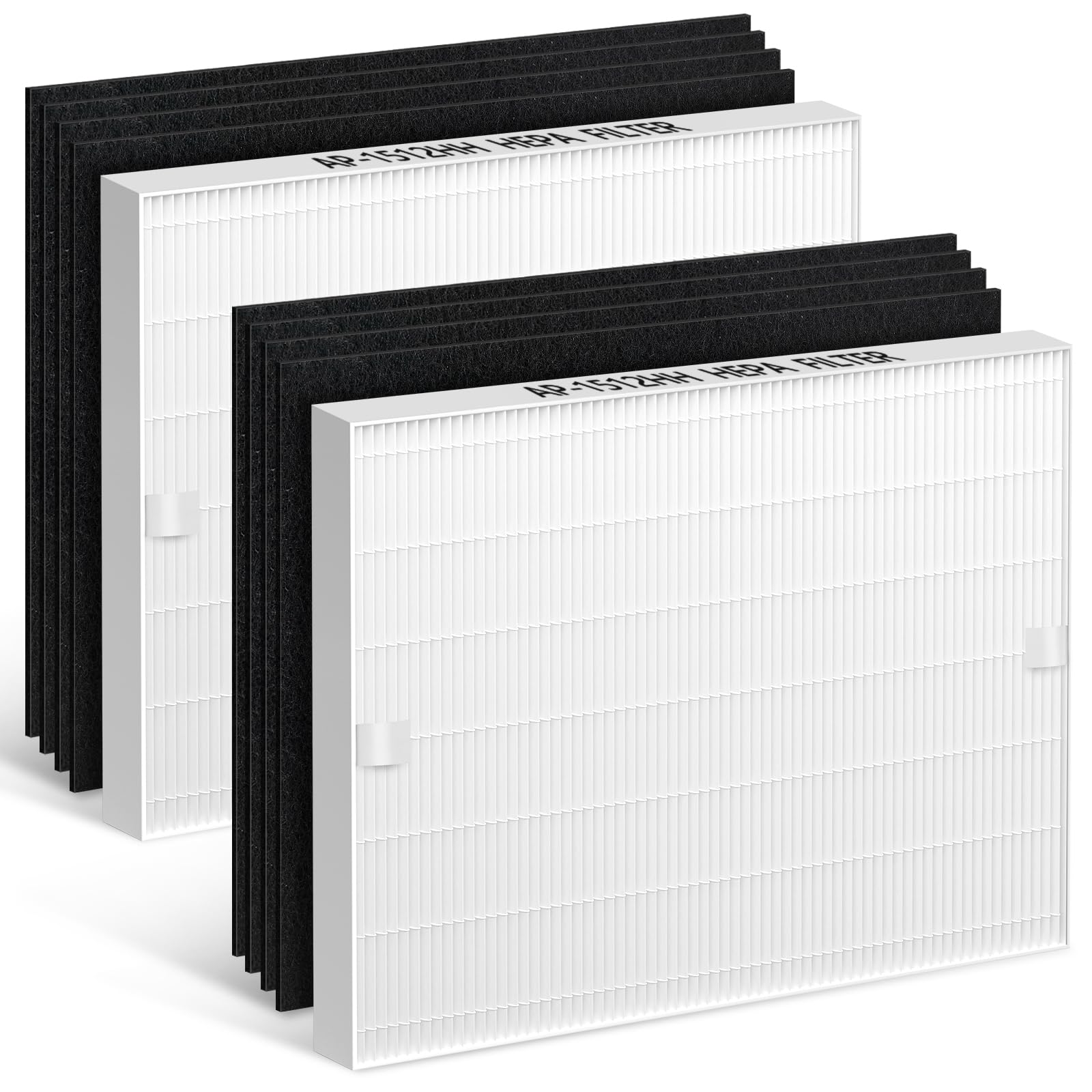 Photo 1 of 2-Pack AP-1512HH Air Purifier Replacement Filter for Coway Airmega AP-1512HH and and Airmega 200M air Purifier, 2 HEPA and 8 Pre-Filters for Airmega AP1512HH Filter