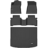 HAFIDI&reg; Floor Mats &amp; Cargo Liner Set Fit for 2023-2027 Kia NIRO &amp; NIRO Hybrid (Not for NIRO EV &amp;NIRO PHEV) All Weather Protection TPE Anti-Slip Floor Liners Custom Accessories -Black