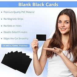 100 Pack - Premium Blank PVC Cards for ID Badge