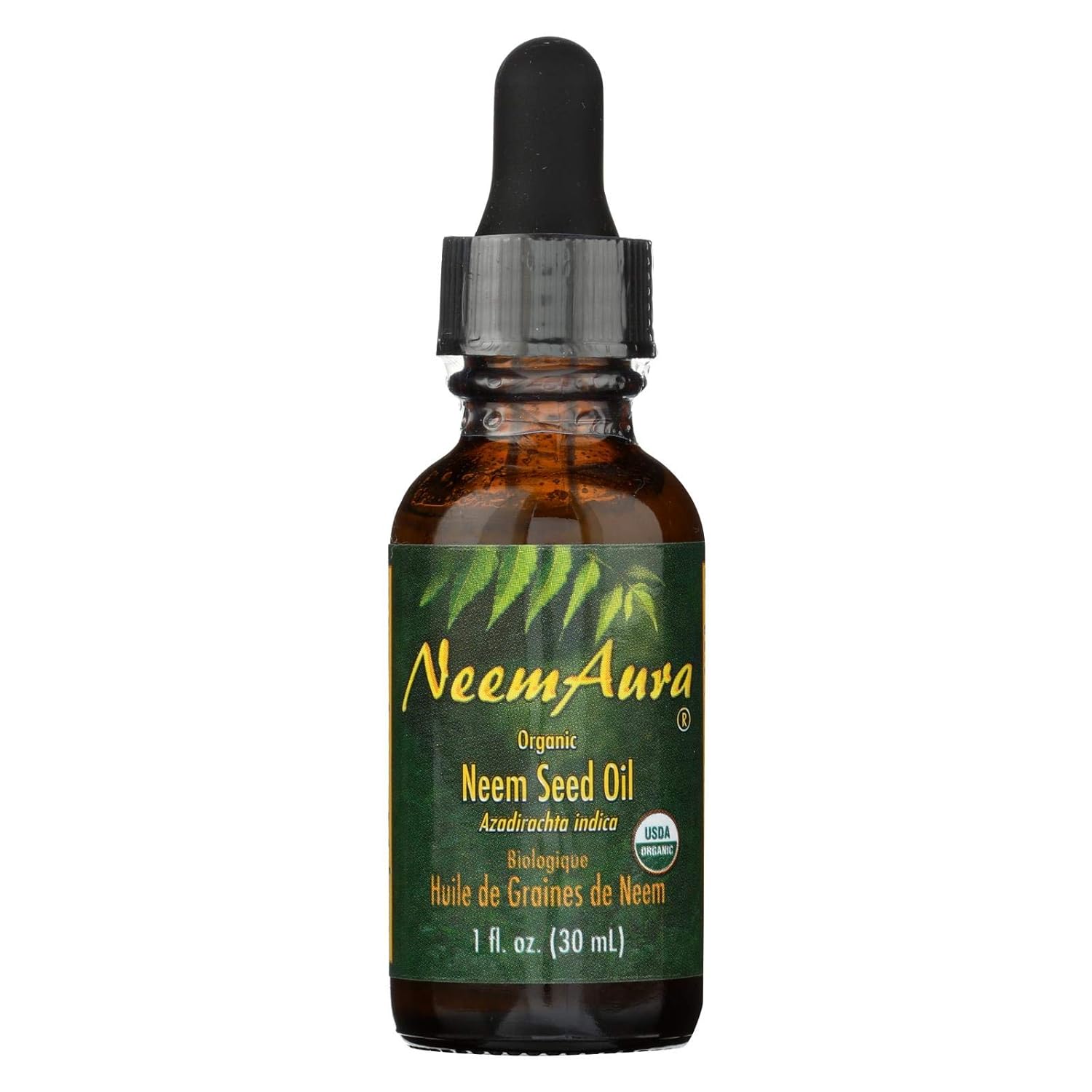 Neem Aura, Oil Neem Seed Organic, 1 Fl Oz : Body Oils : Beauty