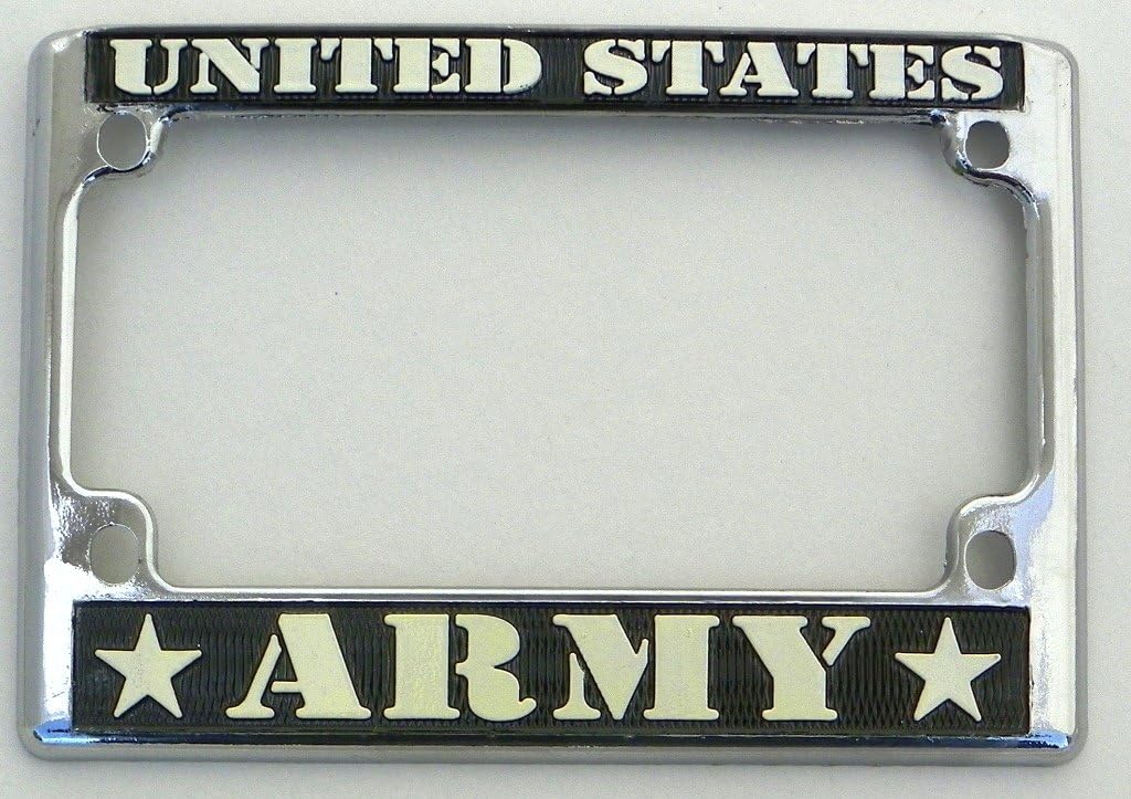 U.S. Army Motorcycle License Plate Frame Automotive