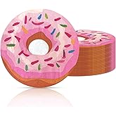 40Pcs Sweet Donut Sprinkle Party Napkins, 6.3x6.3 Inch Decorative Donut Dessert Cocktail Napkins Disposable for Girls Baby Shower Birthday Wedding Tea Party