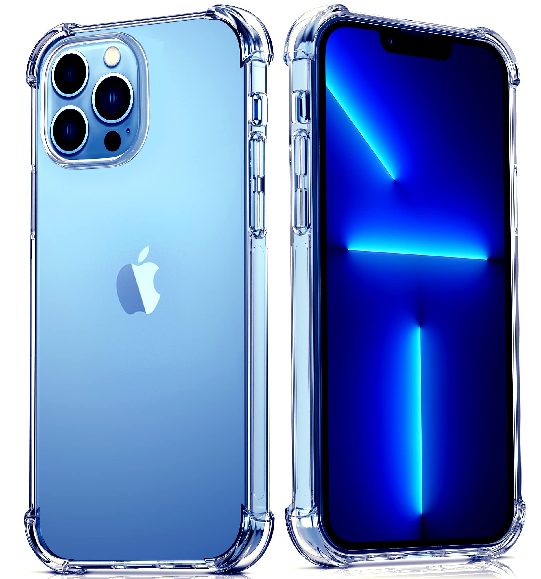 Migeec Case for iPhone 13 Pro Max Clear Protective TPU Cover with Raised Camera Protection, Shock-Absorbent Corners, Slim Fit Phone Case Transparent Design — image 1