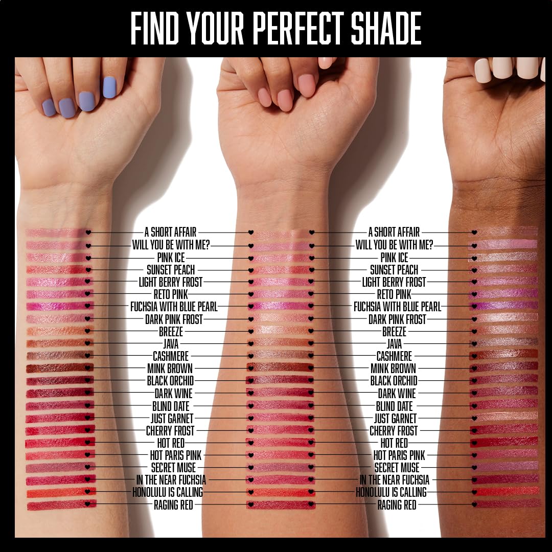 wet n wild Silk Finish Lipstick, Hydrating Rich Buildable Lip Color, Formulated with Vitamins A,E, & Macadamia for Ultimate Hydration, Cruelty-Free & Vegan - Cherry Frost