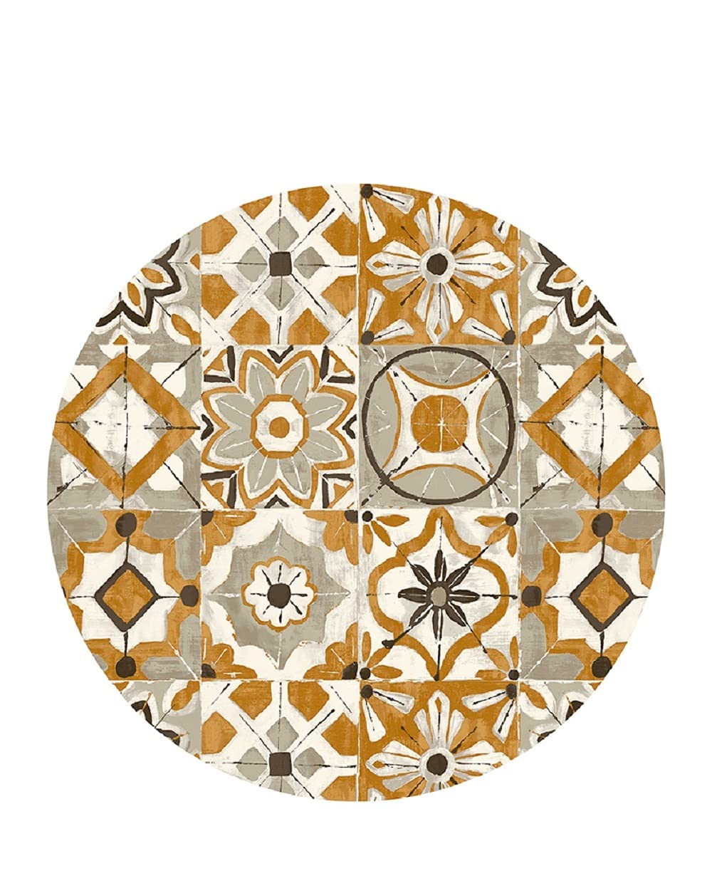 Vilber, Kollar Vinyl Round Rug, Colour 04, 78 cm Diameter