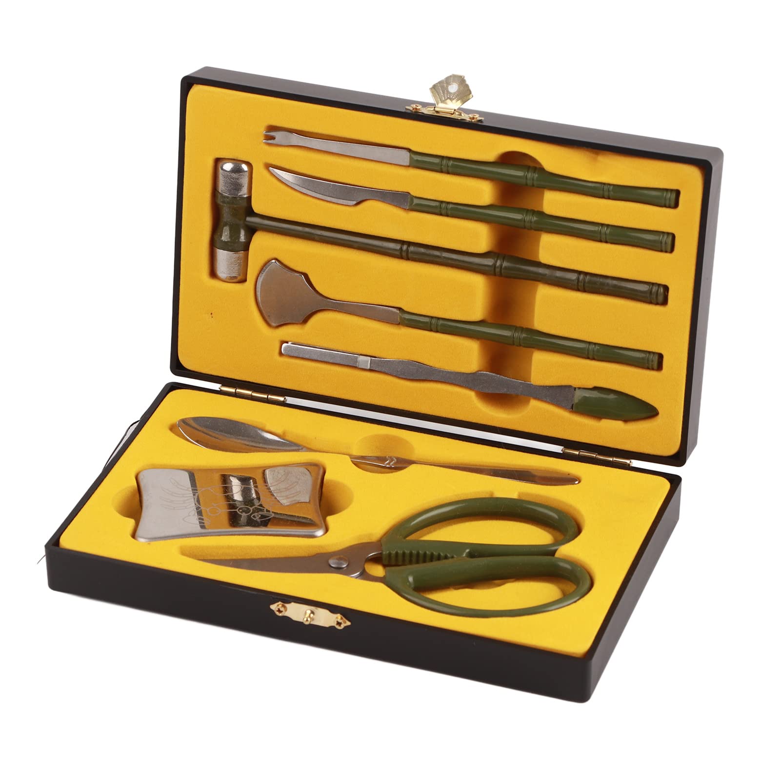 Seafood Tools Set-8PCS Professional Sea Food Tool Lobster Crab Cracker Tools Stainless Steel Seafood Claw Tool Set Gift