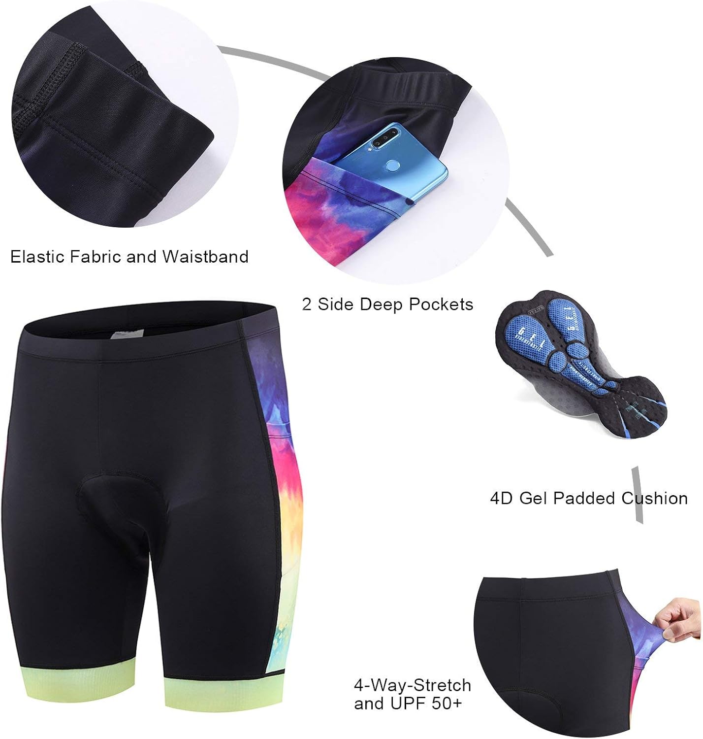 BALEAF Men's Cycling Jersey Set with 4D Gel Padded Shorts Cycling Clothes Shirts Bicycle Short Sleeve Set Road Bike: Clothing