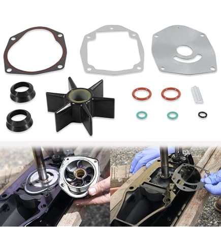 Boat Impeller Kit Replacement For Sherwood 18000K & Johnson 09-705BT-1 - 12 Blade Water Pump Impeller