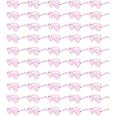 SIEYEWER Heart Shaped Sunglasses for Women, Rimless Transparent Heart Glasses