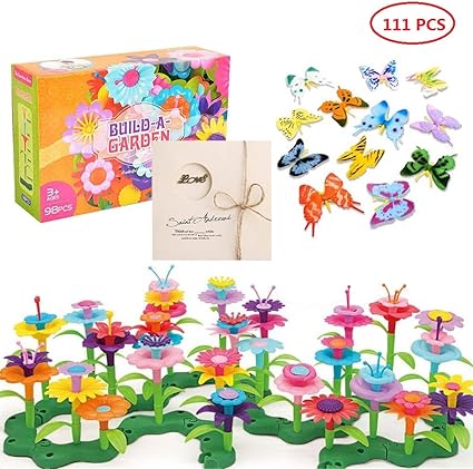 Amazon Com Flower Garden Building Set 3 6 Year Old Girls Toddlers