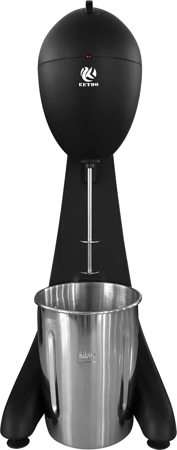 100W Milkshake Maker Machine with 500ml Stainless Steel Mixing Cup
