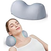 ComfortLife Small Neck Stretcher Pillow for Pain Relief, Medium Soft Cervical Traction Device Neck Mild Support Pillow Foam Cervical Neck Pillow for Tension Muscle Relax Relief (Grey)
