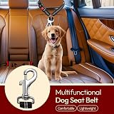 PIYAREY Dog Seat Belt for Cars Headrest Adjustable 52-71 cm Black view 7