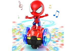 BMESSE Toys for Boys 4-6,Dancing Robot Sensory Toy Car with Colorful Flashing Lights & Music,Fun Birthday Christmas Stocking Stuffing Gifts Interactive Toys for 1 2 3 4 5 Year Old Toddler Boys Girls Kids