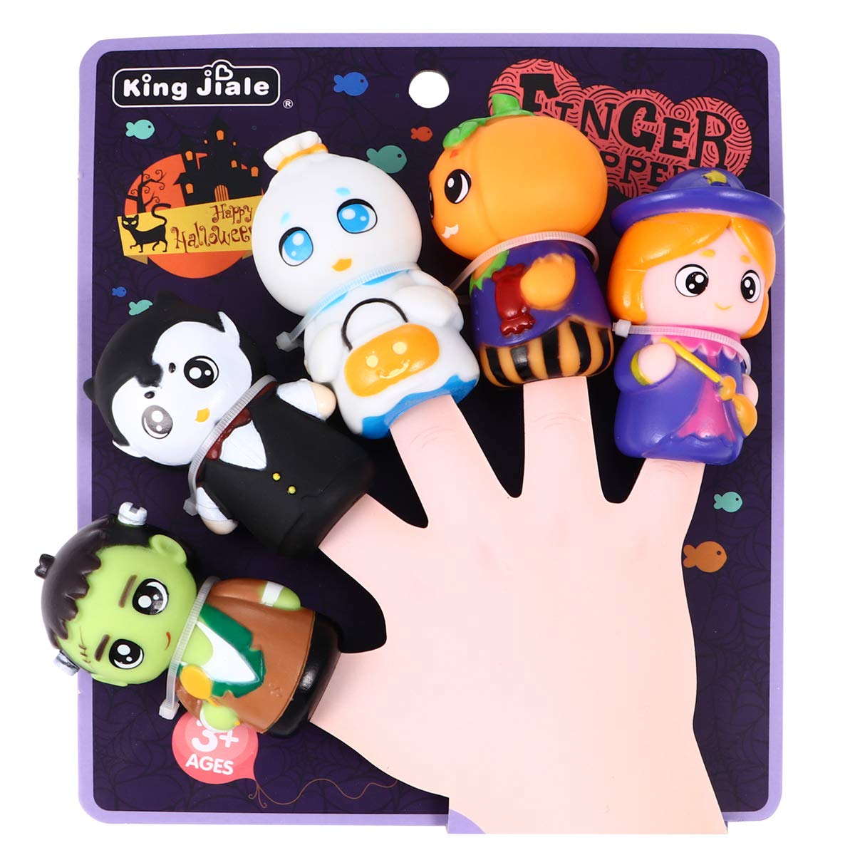 ABOOFANdekorasi5pcs Halloween Themed Cartoon Finger Puppets Finger